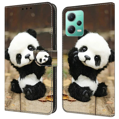 For Xiaomi Redmi Note 12 5G (Global) / (China) / (India) / Poco X5 5G Case Pattern Leather Flip Phone Cover