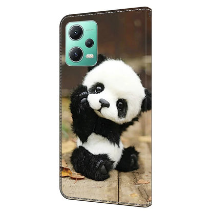 For Xiaomi Redmi Note 12 5G (Global) / (China) / (India) / Poco X5 5G Case Pattern Leather Flip Phone Cover