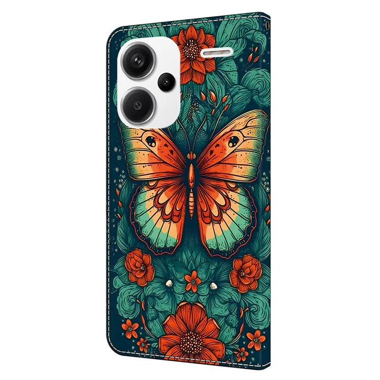For Xiaomi Redmi Note 13 Pro+ 5G Leather Phone Case Pattern Printed Wallet Cover