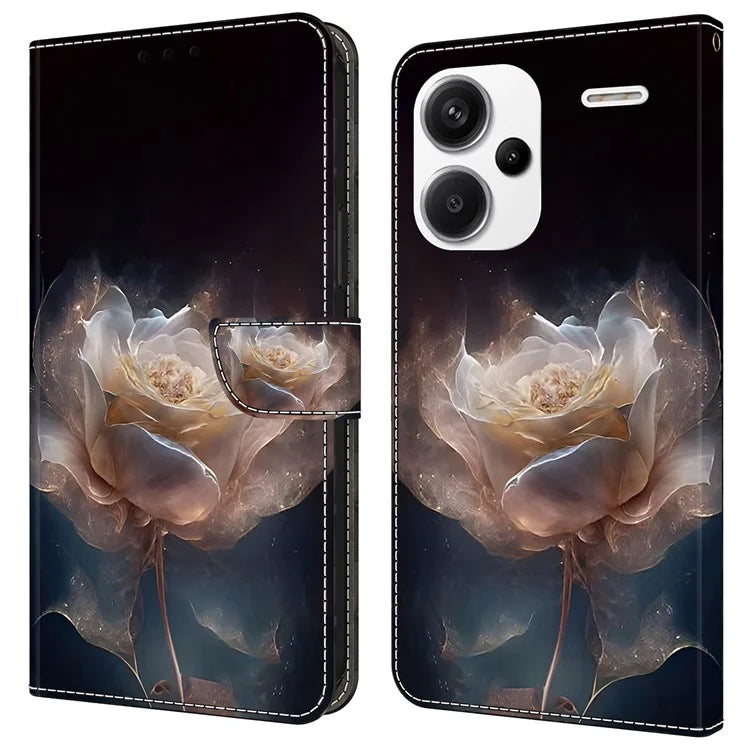 For Xiaomi Redmi Note 13 Pro+ 5G Leather Phone Case Pattern Printed Wallet Cover