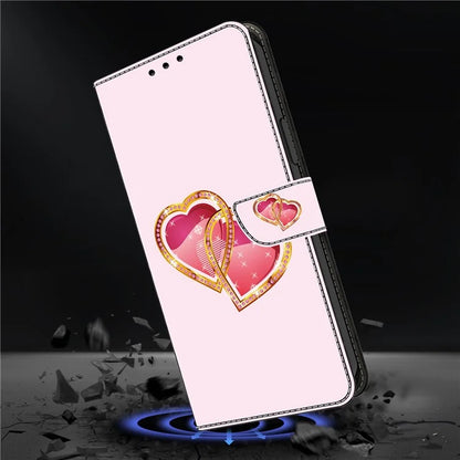For iPhone 15 Pro Max Case PU Leather Pattern Magnetic Closure Folio Phone Cover