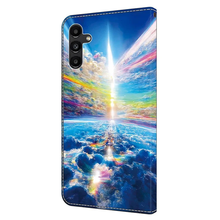 For Samsung Galaxy S24 Case Pattern Printing Leather Flip Phone Case