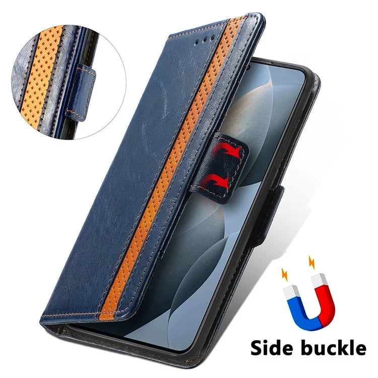 CASENEO 002 Series For Xiaomi Redmi K70E 5G / Poco X6 Pro 5G Wallet Case RFID Blocking PU Leather Phone Cover