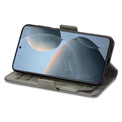 CASENEO 002 Series For Xiaomi Redmi K70E 5G / Poco X6 Pro 5G Wallet Case RFID Blocking PU Leather Phone Cover