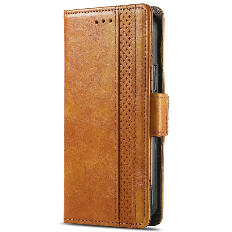 CASENEO 002 Series For Xiaomi Redmi K70E 5G / Poco X6 Pro 5G Wallet Case RFID Blocking PU Leather Phone Cover