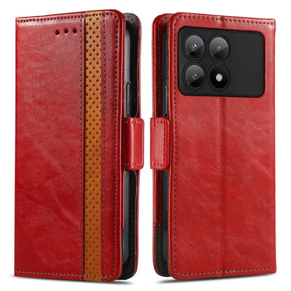 CASENEO 002 Series For Xiaomi Redmi K70E 5G / Poco X6 Pro 5G Wallet Case RFID Blocking PU Leather Phone Cover