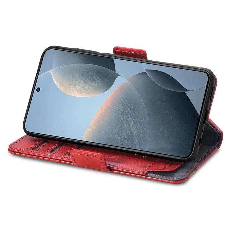 CASENEO 002 Series For Xiaomi Redmi K70E 5G / Poco X6 Pro 5G Wallet Case RFID Blocking PU Leather Phone Cover