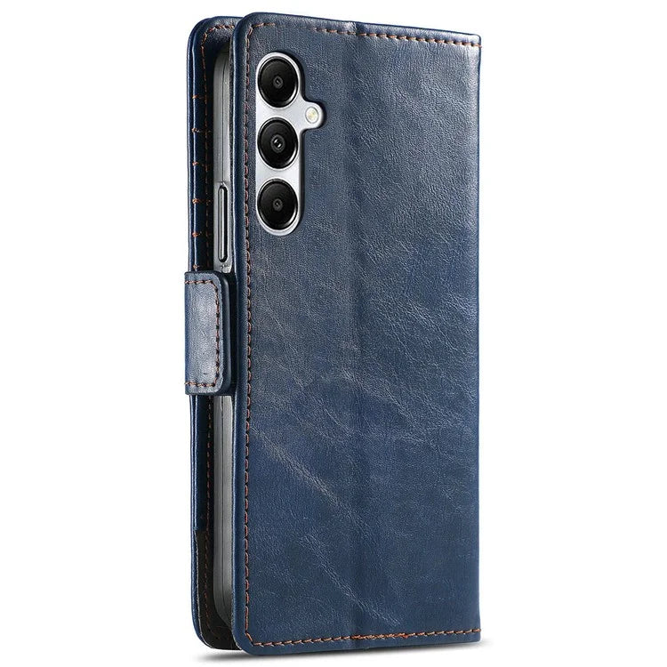 CASENEO 002 Series For Samsung Galaxy A35 5G Case RFID Blocking PU Leather Stand Flip Phone Cover