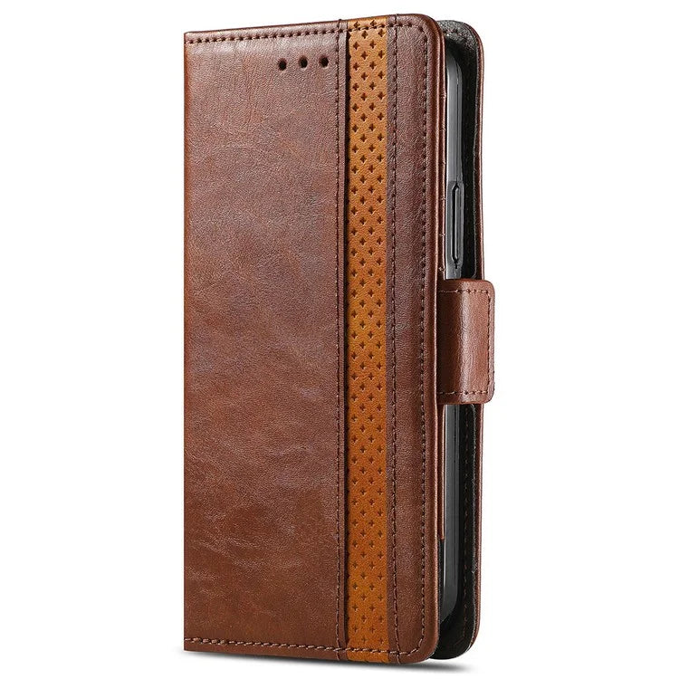 CASENEO 002 Series For Samsung Galaxy A35 5G Case RFID Blocking PU Leather Stand Flip Phone Cover