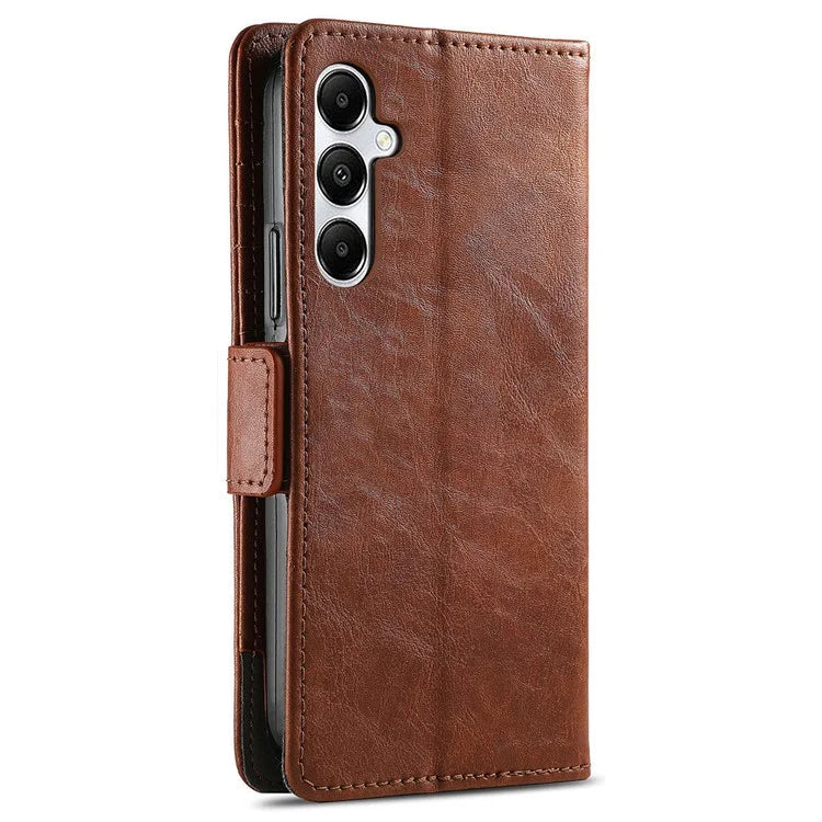 CASENEO 002 Series For Samsung Galaxy A35 5G Case RFID Blocking PU Leather Stand Flip Phone Cover