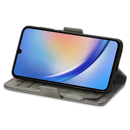 CASENEO 002 Series For Samsung Galaxy A35 5G Case RFID Blocking PU Leather Stand Flip Phone Cover