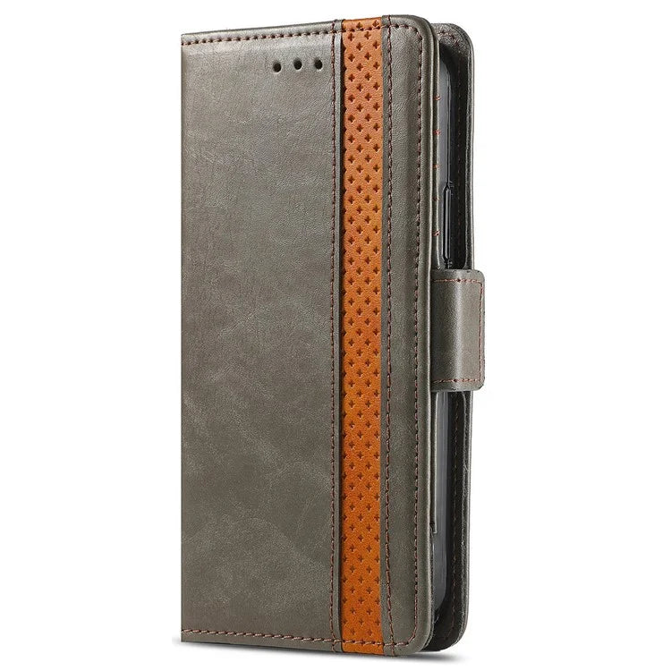 CASENEO 002 Series For Samsung Galaxy A35 5G Case RFID Blocking PU Leather Stand Flip Phone Cover
