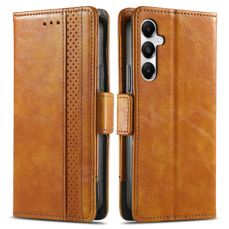 CASENEO 002 Series For Samsung Galaxy A35 5G Case RFID Blocking PU Leather Stand Flip Phone Cover