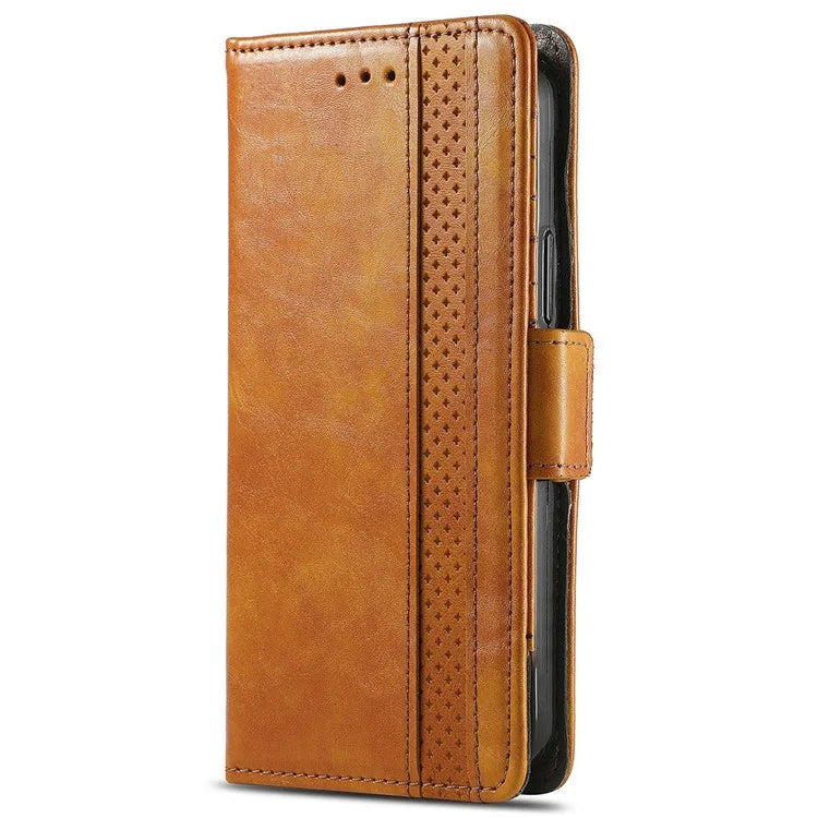 CASENEO 002 Series For Samsung Galaxy A35 5G Case RFID Blocking PU Leather Stand Flip Phone Cover