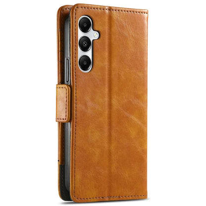 CASENEO 002 Series For Samsung Galaxy A35 5G Case RFID Blocking PU Leather Stand Flip Phone Cover