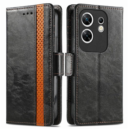 CASENEO 002 Series For Infinix Zero 30 4G Case RFID Blocking PU Leather Wallet Phone Cover