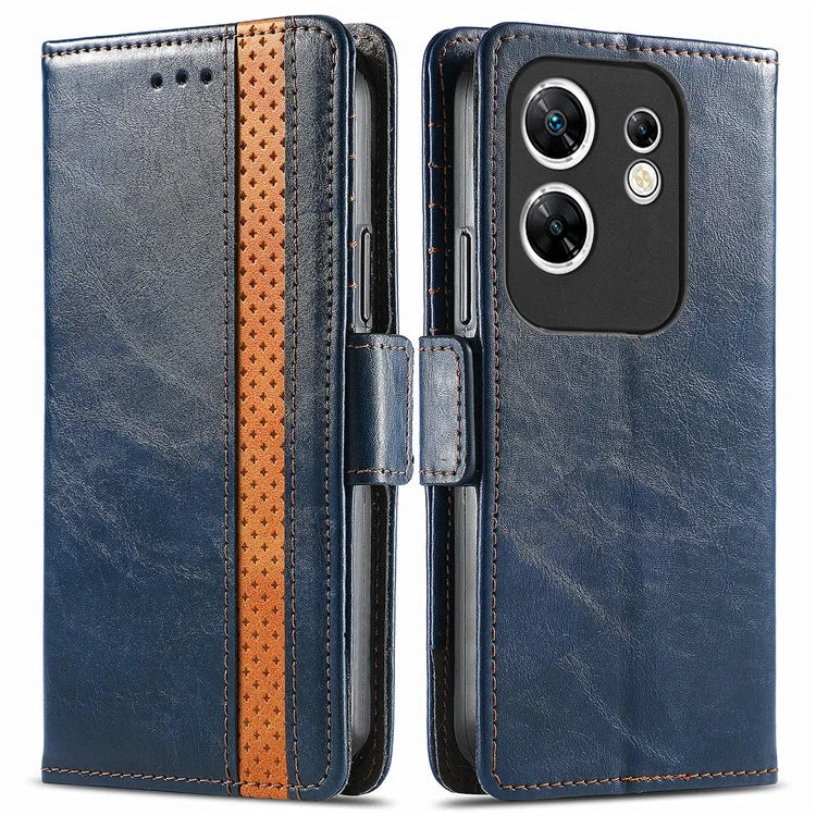 CASENEO 002 Series For Infinix Zero 30 4G Case RFID Blocking PU Leather Wallet Phone Cover