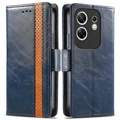 CASENEO 002 Series For Infinix Zero 30 4G Case RFID Blocking PU Leather Wallet Phone Cover