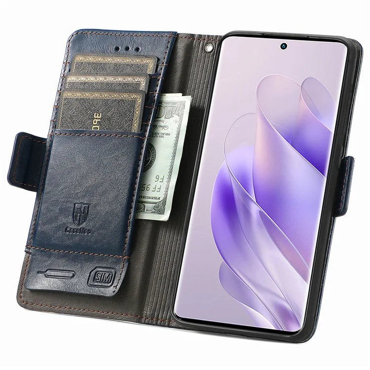 CASENEO 002 Series For Infinix Zero 30 4G Case RFID Blocking PU Leather Wallet Phone Cover
