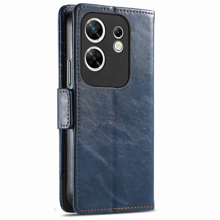 CASENEO 002 Series For Infinix Zero 30 4G Case RFID Blocking PU Leather Wallet Phone Cover