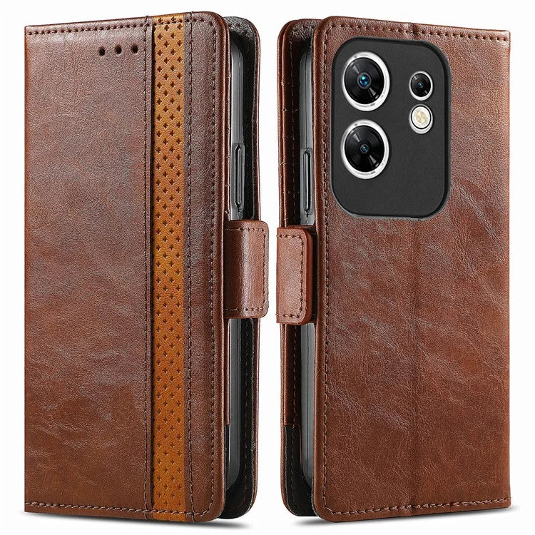 CASENEO 002 Series For Infinix Zero 30 4G Case RFID Blocking PU Leather Wallet Phone Cover