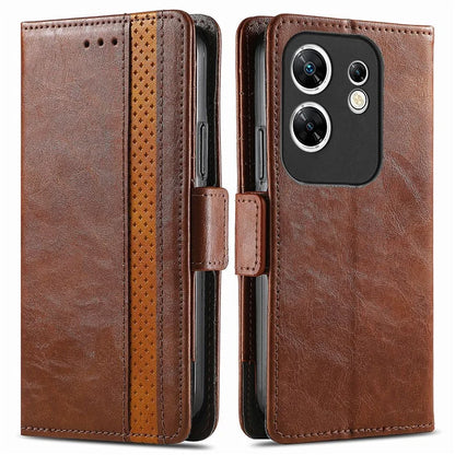 CASENEO 002 Series For Infinix Zero 30 4G Case RFID Blocking PU Leather Wallet Phone Cover