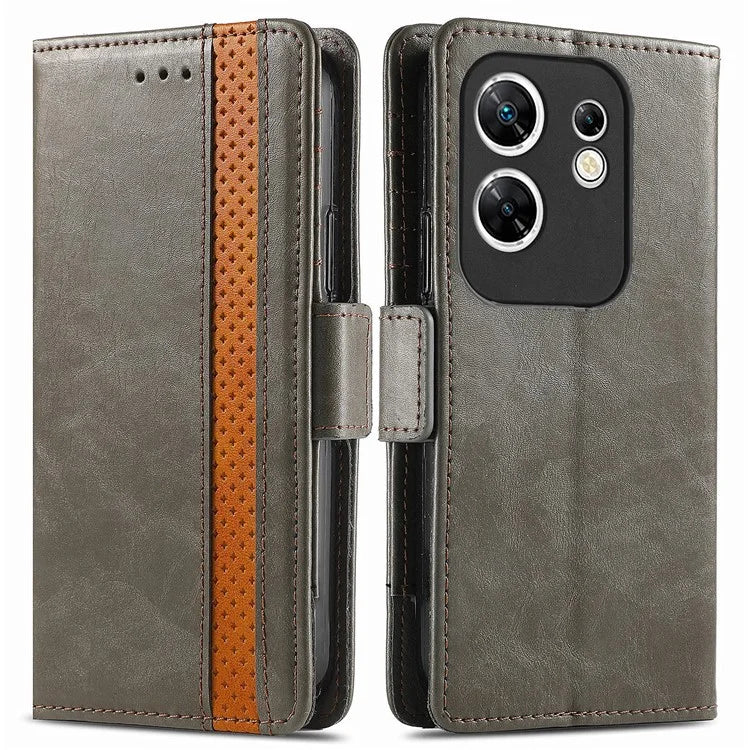 CASENEO 002 Series For Infinix Zero 30 4G Case RFID Blocking PU Leather Wallet Phone Cover