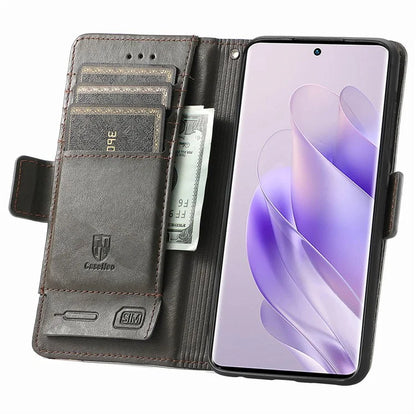 CASENEO 002 Series For Infinix Zero 30 4G Case RFID Blocking PU Leather Wallet Phone Cover