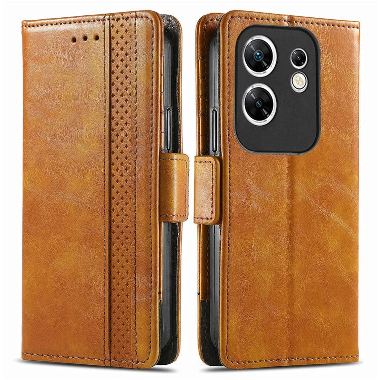 CASENEO 002 Series For Infinix Zero 30 4G Case RFID Blocking PU Leather Wallet Phone Cover