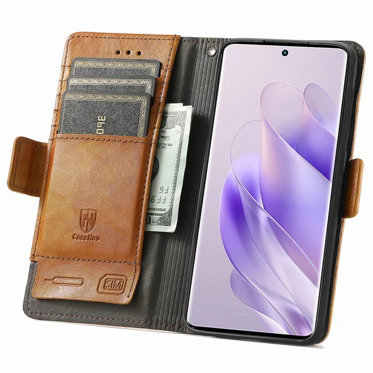 CASENEO 002 Series For Infinix Zero 30 4G Case RFID Blocking PU Leather Wallet Phone Cover