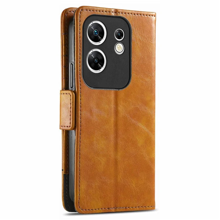 CASENEO 002 Series For Infinix Zero 30 4G Case RFID Blocking PU Leather Wallet Phone Cover