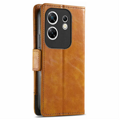 CASENEO 002 Series For Infinix Zero 30 4G Case RFID Blocking PU Leather Wallet Phone Cover