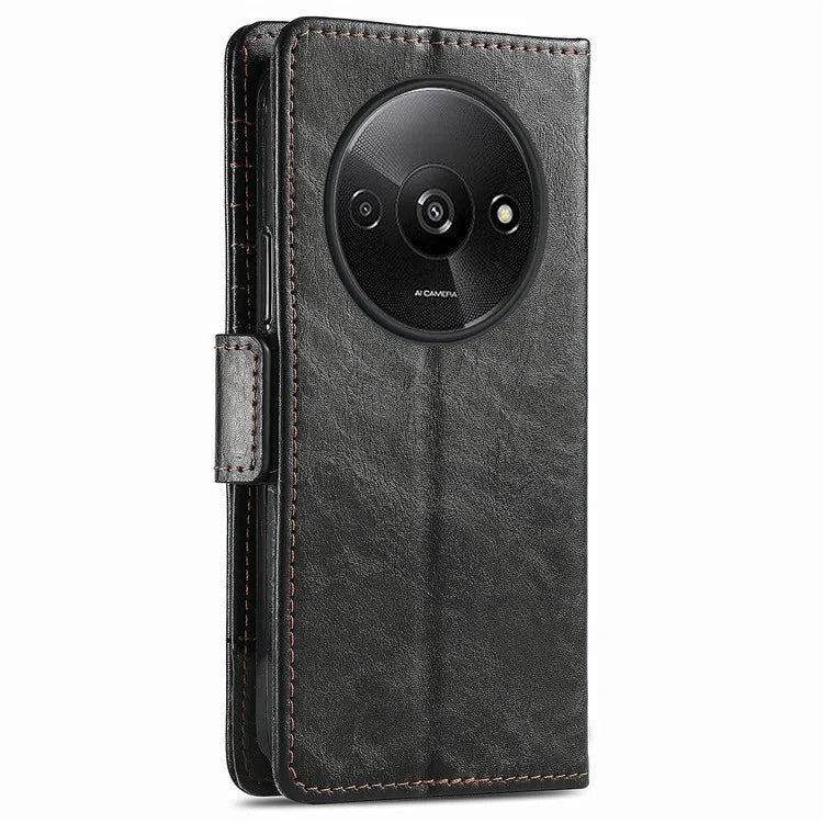CASENEO 002 Series For Xiaomi Redmi A3 / Poco C61 4G Case PU Leather Protective Wallet Phone Cover
