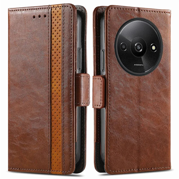 CASENEO 002 Series For Xiaomi Redmi A3 / Poco C61 4G Case PU Leather Protective Wallet Phone Cover
