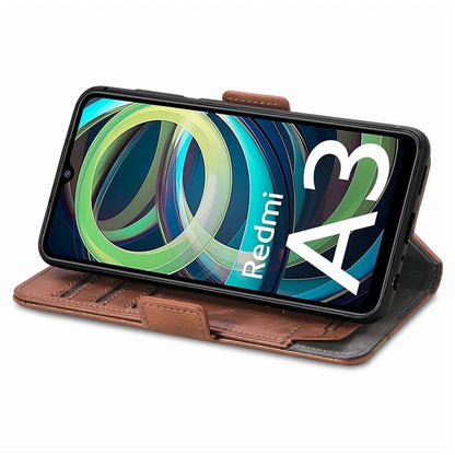 CASENEO 002 Series For Xiaomi Redmi A3 / Poco C61 4G Case PU Leather Protective Wallet Phone Cover
