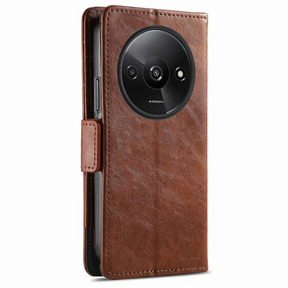 CASENEO 002 Series For Xiaomi Redmi A3 / Poco C61 4G Case PU Leather Protective Wallet Phone Cover