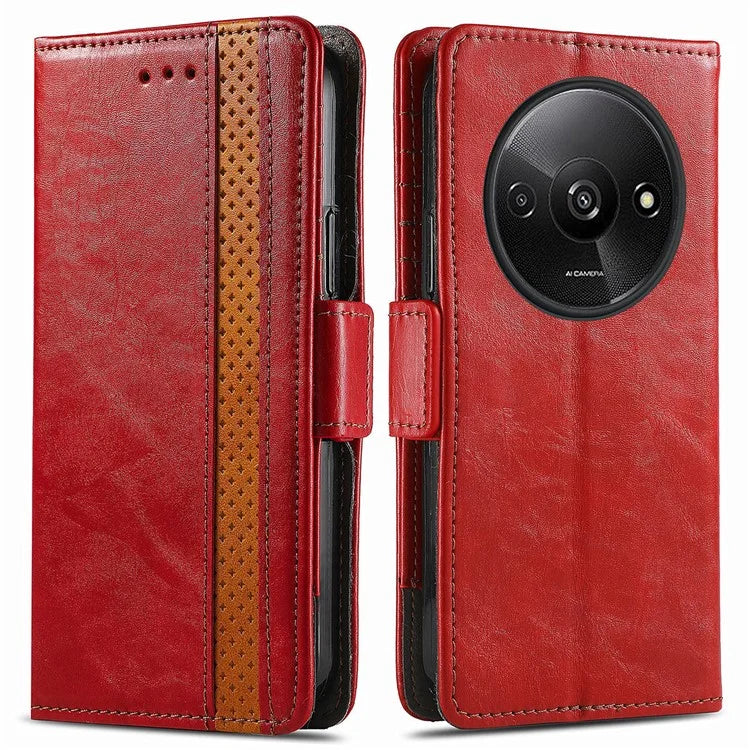 CASENEO 002 Series For Xiaomi Redmi A3 / Poco C61 4G Case PU Leather Protective Wallet Phone Cover