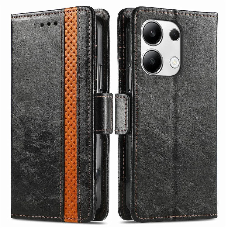 CASENEO 002 Series For Xiaomi Redmi Note 13 4G PU Leather Case RFID Blocking Wallet Phone Cover