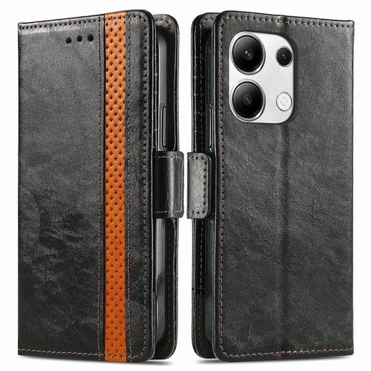 CASENEO 002 Series For Xiaomi Redmi Note 13 4G PU Leather Case RFID Blocking Wallet Phone Cover