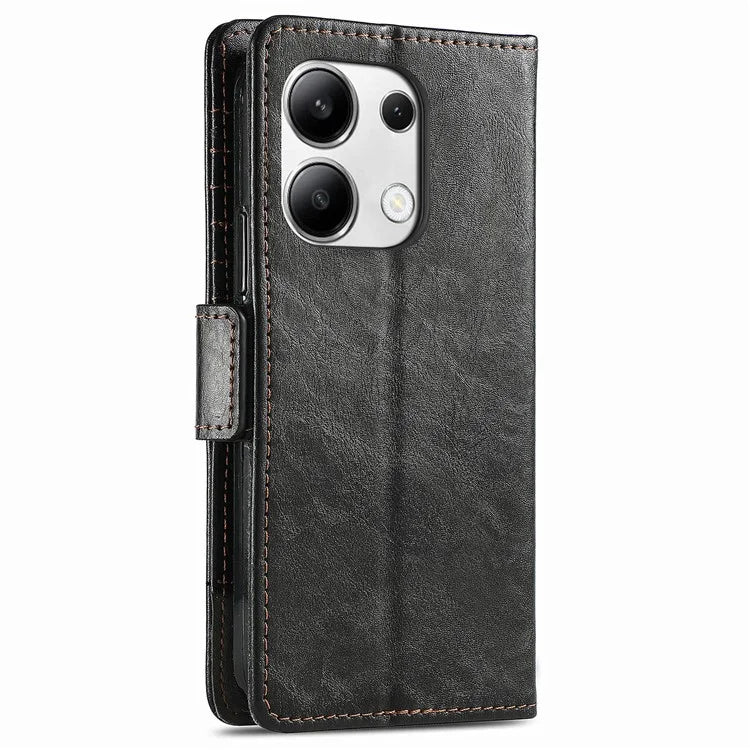 CASENEO 002 Series For Xiaomi Redmi Note 13 4G PU Leather Case RFID Blocking Wallet Phone Cover