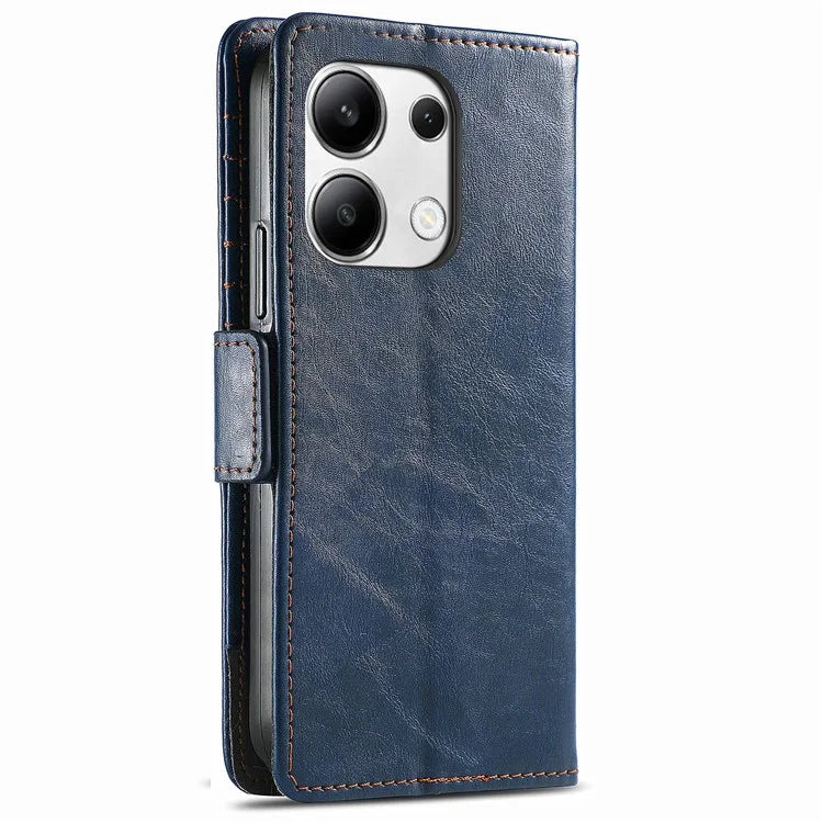 CASENEO 002 Series For Xiaomi Redmi Note 13 4G PU Leather Case RFID Blocking Wallet Phone Cover