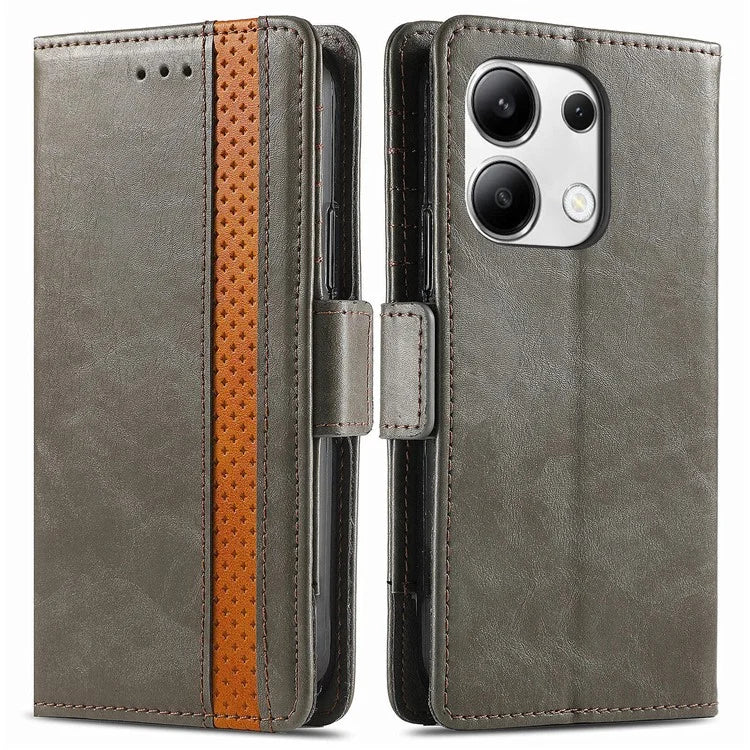 CASENEO 002 Series For Xiaomi Redmi Note 13 4G PU Leather Case RFID Blocking Wallet Phone Cover