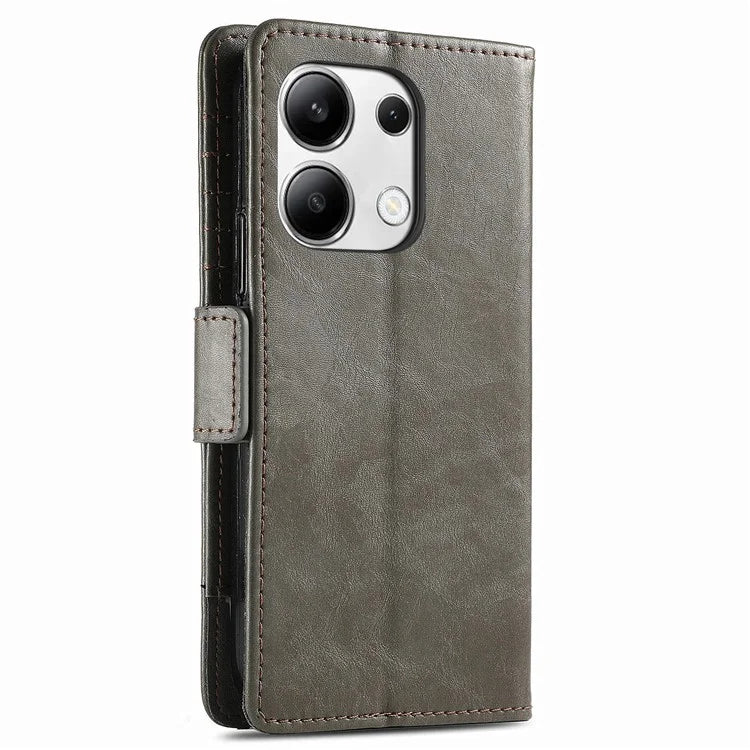 CASENEO 002 Series For Xiaomi Redmi Note 13 4G PU Leather Case RFID Blocking Wallet Phone Cover