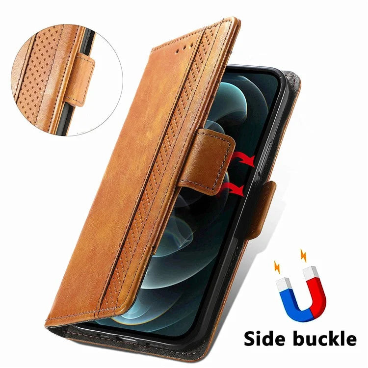 CASENEO 002 Series For Xiaomi Redmi Note 13 4G PU Leather Case RFID Blocking Wallet Phone Cover