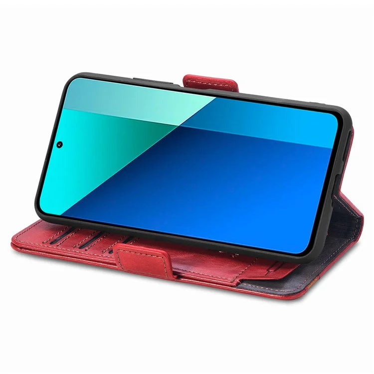 CASENEO 002 Series For Xiaomi Redmi Note 13 4G PU Leather Case RFID Blocking Wallet Phone Cover