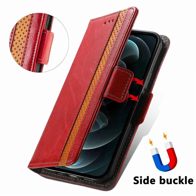 CASENEO 002 Series For Xiaomi Redmi Note 13 4G PU Leather Case RFID Blocking Wallet Phone Cover