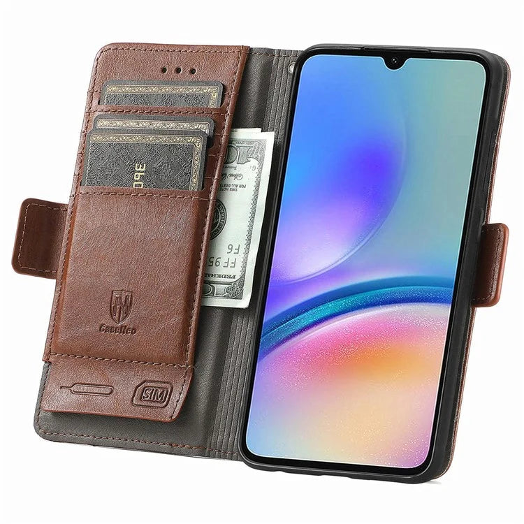 CASENEO 002 Series For Samsung Galaxy A05s 4G Case RFID Blocking PU Leather Flip Phone Cover