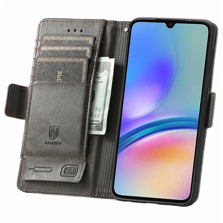 CASENEO 002 Series For Samsung Galaxy A05s 4G Case RFID Blocking PU Leather Flip Phone Cover