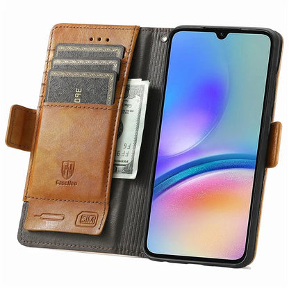 CASENEO 002 Series For Samsung Galaxy A05s 4G Case RFID Blocking PU Leather Flip Phone Cover