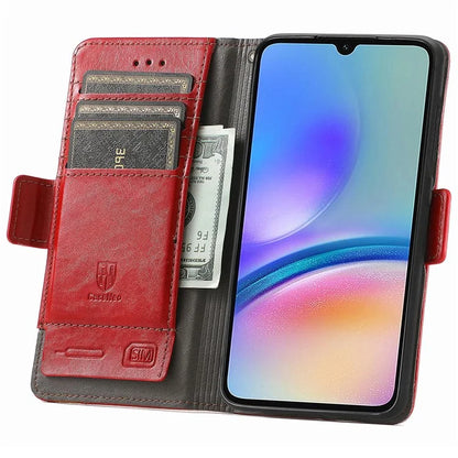 CASENEO 002 Series For Samsung Galaxy A05s 4G Case RFID Blocking PU Leather Flip Phone Cover